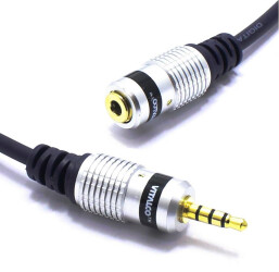 Przedłużacz Jack 3,5 4-Polowy 1,5m Kabel Wtyk Gniazdo JKD85 Vitalco