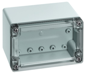 Obudowa Poliwęglan szerokość zew. 85 mm długość zew. 122 mm wys. zew. 82 mm Günther Spelsberg IP67 Szary