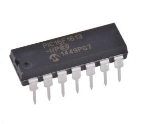 Mikrokontroler Microchip PIC16F1613 PDIP 14-pinowy Otwór przelotowy PIC 3.5kB 8 bit 32 MHz, 256 bit RAM Flash, 1.8 V