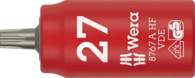 Klucz nasadowy trzpieniowy 8767 A VDE HF TORX Zyklop, izolowany, 1/4, z funkcją przytrzymywania, TX 27 x 36 mm, WERA 05005924001