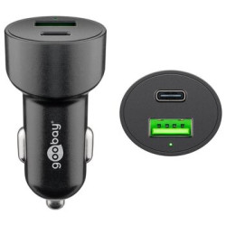 Ładowarka samochodowa z gniazdem USB Quick Charge 3.0 + USB-C PD Goobay 39908 48W