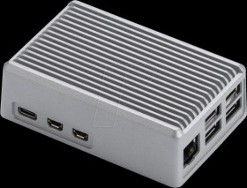 RPH-5-H-S Heatsink housing for Raspberry Pi 5, aluminum, silver