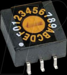 ERD116RSZ Drehcodierschalter, 16-pol hexad. Real