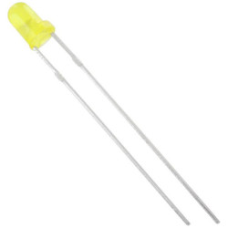 TRU COMPONENTS 1577458 LED wired Yellow Circular 3 mm 275 mcd 60 &#xB0; 20 mA