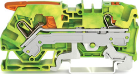 2-wire protective earth terminal, spring-clamp connection, 0.5-10 mm², 1 pole, green-yellow, 2106-5207