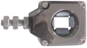 Śruba z oczkiem 140099, IDEM Odlew metalowy (obudowa), plastik (rolka), stal nierdzewna (śruba), stal nierdzewna