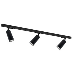 Zestaw Szynoprzewód 3xMica (GU10) + Prowadnica 1,5m - Czarny ML8277 Milagro