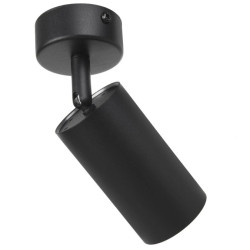 Lampa ścienno-sufitowa Maclean, punktowa, ruchoma, aluminiowa, 1xGU10, 55x100mm, kolor czarny mat, MCE451 B