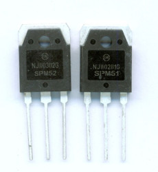 NJW0281G+NJW0302G 15A 250V 150W NPN+PNP ORYGINAŁ ONS (MOTOROLA) KOMPLET TRANZYSTORÓW