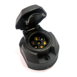 Gniazdo przyczepy samochodowej 7 Pin, plastikowe ścięte