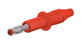 Adapter z wtykiem bananowym Wtyk Śruba Czerwony 32A Staubli rozmiar 4 mm