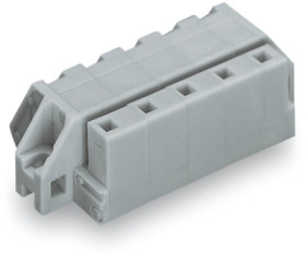 Female connector, 11 pole, pitch 7.5 mm, angled, gray, 731-541/031-000