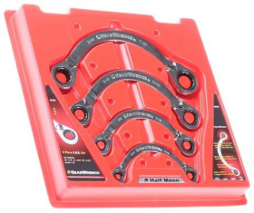 Zestaw narzędzi nastawnych 4 szt. Stal chromowo-wanadowa, RS PRO