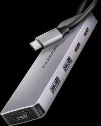 HMC-5H60 USB-C 3.0 hub, 2x USB-A, 1x USB-C, 4K HDMI