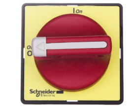 Napęd drzwiowy czerwono-żółty z blokadą 60x60mm KCD1PZ