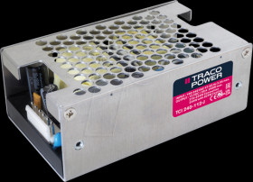 TCI 240-124-J AC/DC power supply, 240 W, 90-264 VAC, 24 VDC/10.0 A, metal case