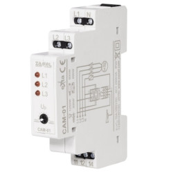 Czujnik zaniku fazy (asymetrii) 230/400V AC TYP: CAM-01 EXTA