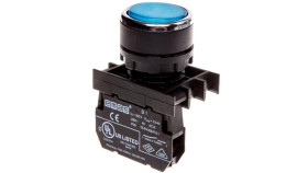 Przycisk Sterowniczy Kryty, Niestabilny, 1No, Niebieski T0-B100dm
