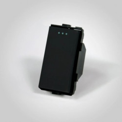 TouchMe Moduł 1/2 mechanizm łącznik pojedynczy schodowy czarny ME615B