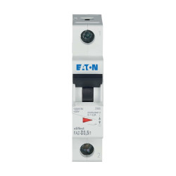 Wyłącznik miniaturowy xEffect, Typ D, 1-biegunowy, 3.5 A, 230 V ac, 48 V dc, Eaton, FAZ 10 kA