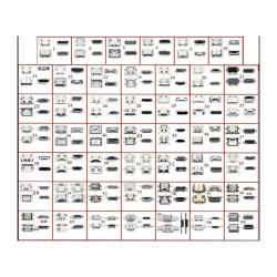 ZESTAW ZŁĄCZ GNIAZDO SMD MIKRO MICRO USB x48