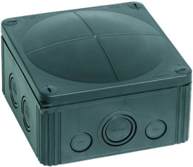 Cable junction box, no. of entries: 4, 10 mm², black, IP66/IP67, 10062214