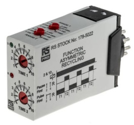 Timer Relay 2 funkcyjny DPDT DPDT 12 → 240V ac/dc