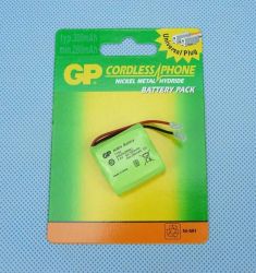 2,4V/300mAh 2x2/3AA T-154=T-104 Ni-MH GP