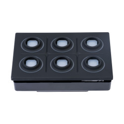 EAO 09-0075.3132 EAO Series 09 Hardwired Keypad, 16 Pins, 6 Pb, 12V, Red LED