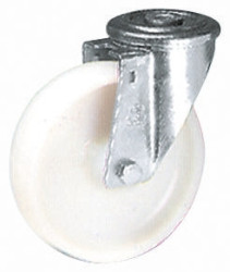 Koło samonastawne średnica kabla 100mm Otwór na śrubę LAG 120kg wysokość całkowita 128mm