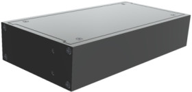 Aluminum enclosure, (L x W x H) 44 x 211 x 108 mm, black (RAL 9005), IP32, RM1U0804SBK