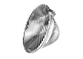 Soczewka LED Eliptyczny 20-LEDowa Poliwęglan (PC) Eliptyczny, Carclo, seria: 10003/L25