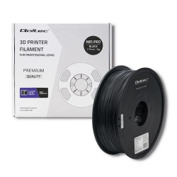 Qoltec Profesjonalny filament do druku 3D ABS PRO 1.75mm 1 kg Black