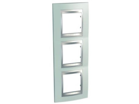 UNICA TOP Ramka 3 potrójna pionowa fluor green MGU66.006V.094 SCHNEIDER ELECTRIC