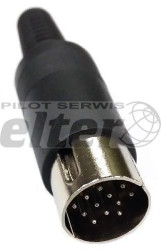Wtyk DIN 13pin prosty