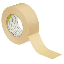 3M 7100044185 Crepe Masking Tape 202, 48 mm x 50 m, Beige