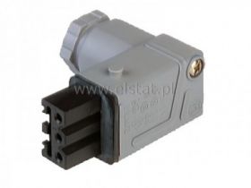 Gniazdo kablowe 3+PE; Hirschmann; STAKWI 3; kątowe