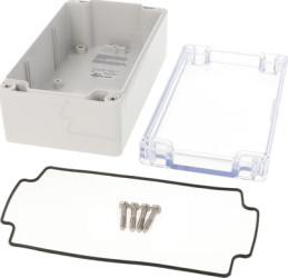 PC enclosure, (L x W x H) 160 x 89 x 61 mm, light gray (RAL 7035), IP66, 1554J2GYCL