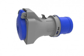 Adapter kempingowy BS wtyk 16A 3p przemysłowy, gniazdo tablicowe 230V SCHUKO IP44