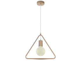 VT-7321 Lampa wisząca trójkąt złoty 3837 V-TAC