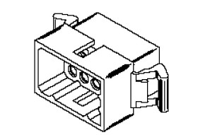 Obudowa złącza zagniatanego 15-pinowe 3-rzędowe raster: 3.68mm Molex Wtyk