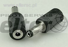 Wtyk zas. 2,1/5,5mm - gniazdo 1/3,5mm