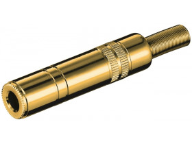 Złącze jack - 6,35 mm - stereo gniazdo jack 6,35 mm (3-pinowe, stereo)