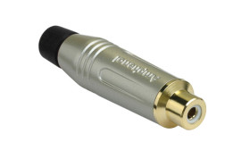 Gniazdo RCA Montaż na kablu Żeński, styki pozłacane 10A Amphenol Industrial