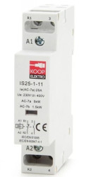 Stycznik modułowy 25-11 25A 1NC 1NO 230V 1P 1-FAZ IS25-1-11