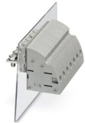 Feed through terminal, 1 pole, 6.0-35 mm², clamping points: 2, gray, screw connection, 101 A, 3073571