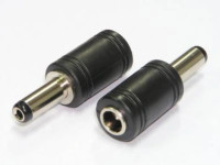 WDC2.1-GDC2.5 Przejściówka, wtyk prosty DC2.1/5.5mm - gniazdo DC2.5/5.5mm