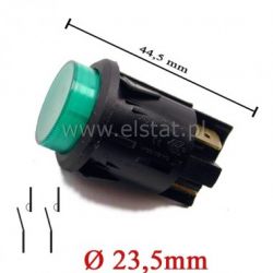 Przełącznik okrągły stabilny podś. duży zielony