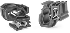 Edge clip, max. bundle Ø 6.8 mm, PA, black, (L x W x H) 21.9 x 14 x 20.9 mm, 151-04010