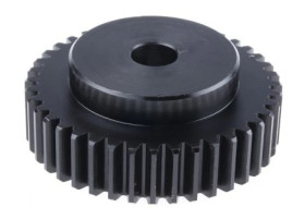 Koło zębate walcowe, moduł: 2, l.zębów: 40, śr. piasty: 55mm, śr. otworu: 15mm, Stal